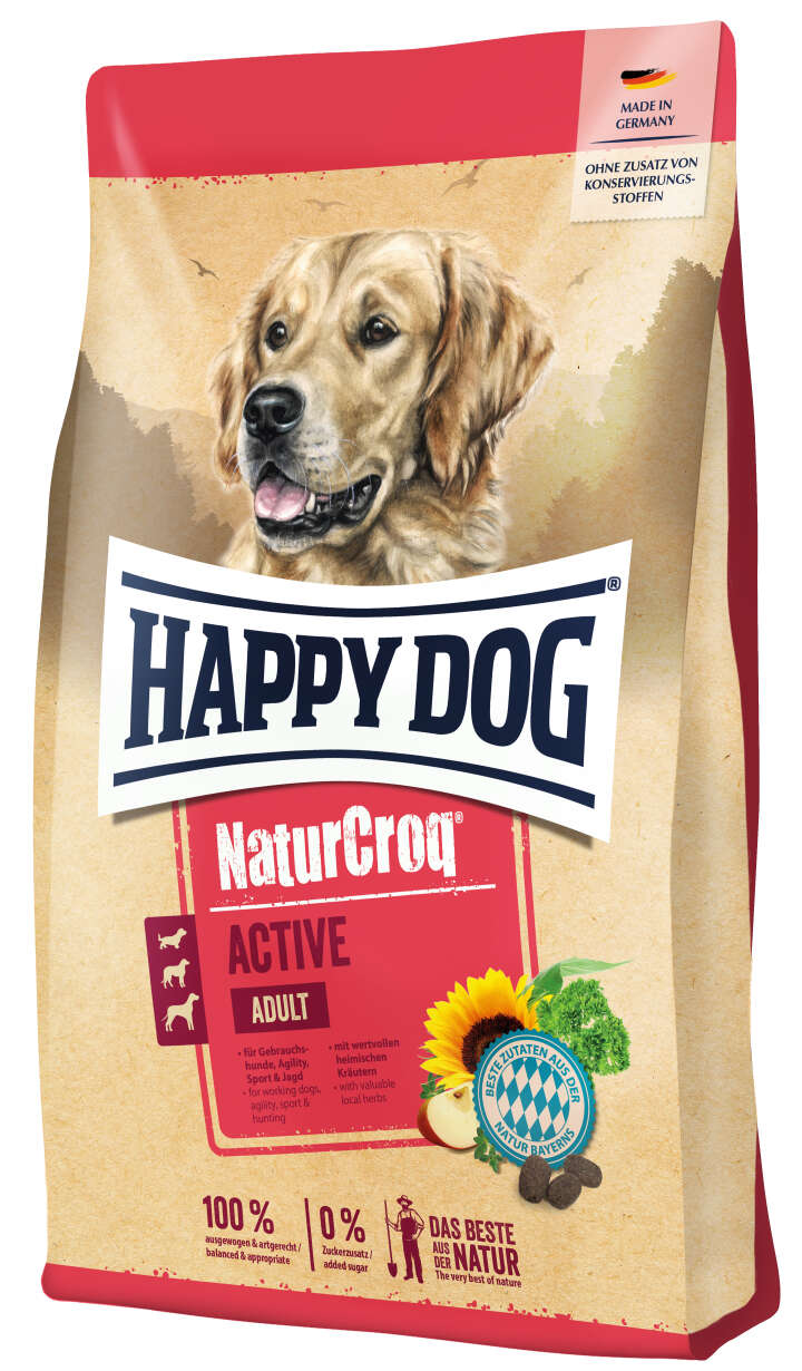 HAPPY DOG Hunde-Trockenfutter NaturCroq Active